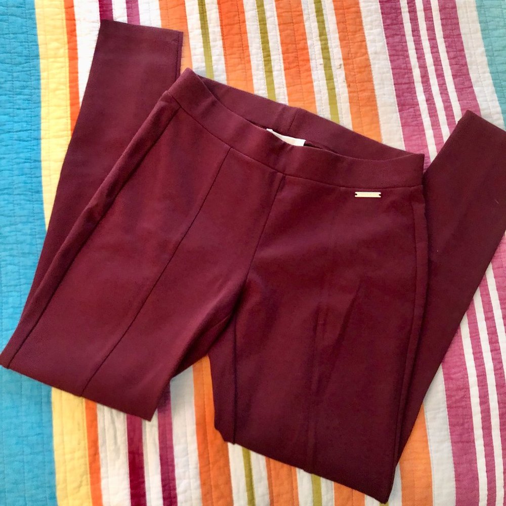 Michael Kors maroon leggings